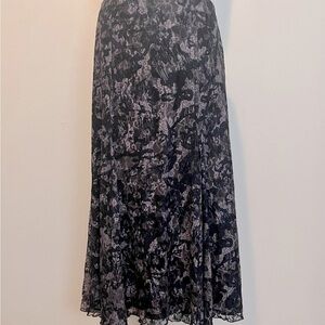 90s lace midi skirt